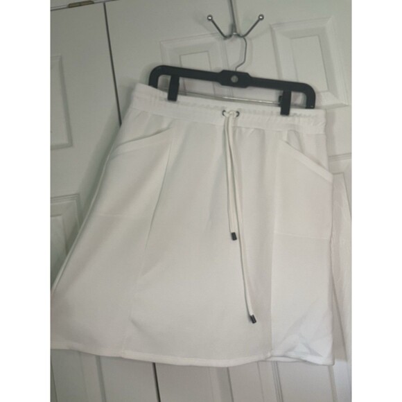 Rachel Zoe White Modal Comfy Mini Skirt Women Large - Picture 2 of 7